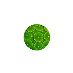 Lime Textures Macro, Tropical Fruits, Citrus Fruits, Green Lemon Texture 1  Mini Magnets by nateshop