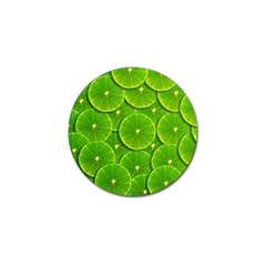 Lime Textures Macro, Tropical Fruits, Citrus Fruits, Green Lemon Texture Golf Ball Marker by nateshop