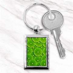 Lime Textures Macro, Tropical Fruits, Citrus Fruits, Green Lemon Texture Key Chain (rectangle) by nateshop