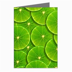 Lime Textures Macro, Tropical Fruits, Citrus Fruits, Green Lemon Texture Greeting Cards (pkg Of 8) by nateshop