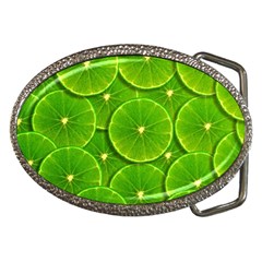 Lime Textures Macro, Tropical Fruits, Citrus Fruits, Green Lemon Texture Belt Buckles by nateshop