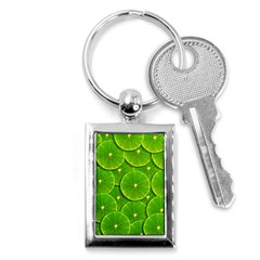 Lime Textures Macro, Tropical Fruits, Citrus Fruits, Green Lemon Texture Key Chain (rectangle) by nateshop