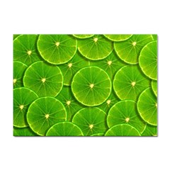 Lime Textures Macro, Tropical Fruits, Citrus Fruits, Green Lemon Texture Sticker A4 (10 Pack)