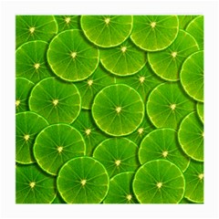 Lime Textures Macro, Tropical Fruits, Citrus Fruits, Green Lemon Texture Medium Glasses Cloth by nateshop