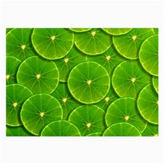 Lime Textures Macro, Tropical Fruits, Citrus Fruits, Green Lemon Texture Large Glasses Cloth by nateshop