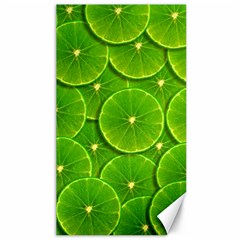 Lime Textures Macro, Tropical Fruits, Citrus Fruits, Green Lemon Texture Canvas 40  X 72 