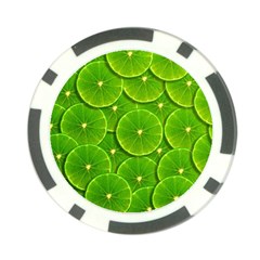 Lime Textures Macro, Tropical Fruits, Citrus Fruits, Green Lemon Texture Poker Chip Card Guard by nateshop