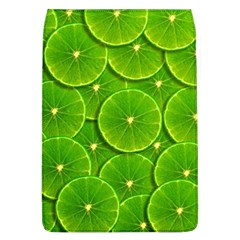 Lime Textures Macro, Tropical Fruits, Citrus Fruits, Green Lemon Texture Removable Flap Cover (l) by nateshop