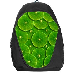 Lime Textures Macro, Tropical Fruits, Citrus Fruits, Green Lemon Texture Backpack Bag by nateshop