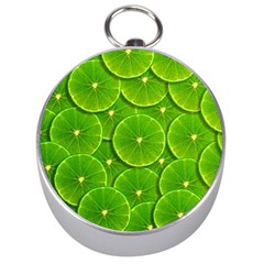 Lime Textures Macro, Tropical Fruits, Citrus Fruits, Green Lemon Texture Silver Compasses by nateshop