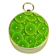 Lime Textures Macro, Tropical Fruits, Citrus Fruits, Green Lemon Texture Gold Compasses by nateshop