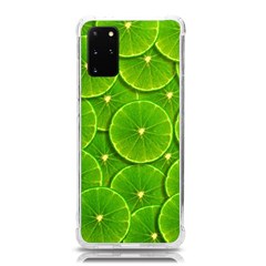 Lime Textures Macro, Tropical Fruits, Citrus Fruits, Green Lemon Texture Samsung Galaxy S20plus 6 7 Inch Tpu Uv Case by nateshop