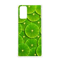 Lime Textures Macro, Tropical Fruits, Citrus Fruits, Green Lemon Texture Samsung Galaxy Note 20 Tpu Uv Case