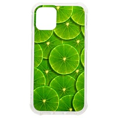 Lime Textures Macro, Tropical Fruits, Citrus Fruits, Green Lemon Texture Iphone 12 Mini Tpu Uv Print Case	 by nateshop