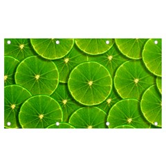 Lime Textures Macro, Tropical Fruits, Citrus Fruits, Green Lemon Texture Banner And Sign 7  X 4  by nateshop