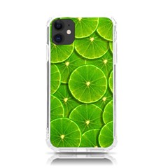 Lime Textures Macro, Tropical Fruits, Citrus Fruits, Green Lemon Texture Iphone 11 Tpu Uv Print Case by nateshop