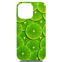 Lime Textures Macro, Tropical Fruits, Citrus Fruits, Green Lemon Texture Iphone 14 Pro Max Black Uv Print Case by nateshop