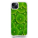 Lime Textures Macro, Tropical Fruits, Citrus Fruits, Green Lemon Texture iPhone 14 Plus TPU UV Print Case Front