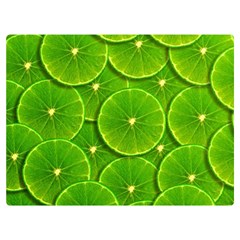 Lime Textures Macro, Tropical Fruits, Citrus Fruits, Green Lemon Texture Two Sides Premium Plush Fleece Blanket (baby Size) by nateshop