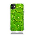 Lime Textures Macro, Tropical Fruits, Citrus Fruits, Green Lemon Texture iPhone 11 TPU UV Print Case Front