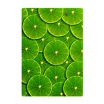 Lime Textures Macro, Tropical Fruits, Citrus Fruits, Green Lemon Texture A5 Acrylic Clipboard Back