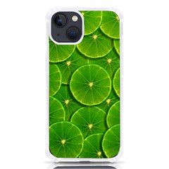 Lime Textures Macro, Tropical Fruits, Citrus Fruits, Green Lemon Texture Iphone 13 Tpu Uv Print Case by nateshop