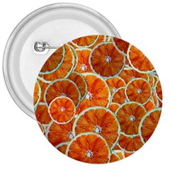 Oranges Patterns Tropical Fruits, Citrus Fruits 3  Buttons by nateshop