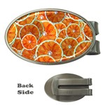 Oranges Patterns Tropical Fruits, Citrus Fruits Money Clips (Oval)  Front