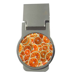 Oranges Patterns Tropical Fruits, Citrus Fruits Money Clips (round)  by nateshop