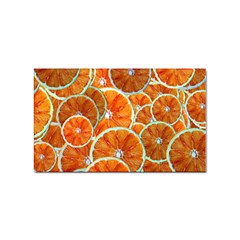 Oranges Patterns Tropical Fruits, Citrus Fruits Sticker (rectangular) by nateshop