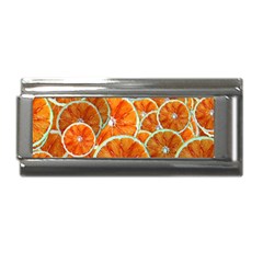 Oranges Patterns Tropical Fruits, Citrus Fruits Superlink Italian Charm (9mm) by nateshop