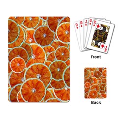 Oranges Patterns Tropical Fruits, Citrus Fruits Playing Cards Single Design (rectangle) by nateshop