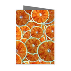 Oranges Patterns Tropical Fruits, Citrus Fruits Mini Greeting Cards (pkg Of 8) by nateshop