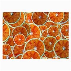 Oranges Patterns Tropical Fruits, Citrus Fruits Large Glasses Cloth (2 Sides) by nateshop