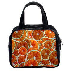 Oranges Patterns Tropical Fruits, Citrus Fruits Classic Handbag (two Sides) by nateshop