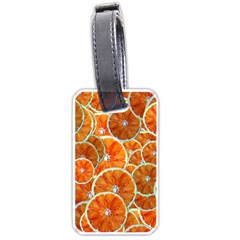 Oranges Patterns Tropical Fruits, Citrus Fruits Luggage Tag (one Side) by nateshop