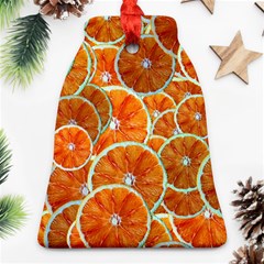 Oranges Patterns Tropical Fruits, Citrus Fruits Ornament (bell) by nateshop