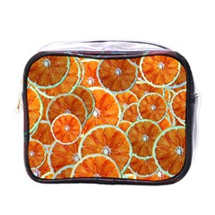 Oranges Patterns Tropical Fruits, Citrus Fruits Mini Toiletries Bag (one Side) by nateshop