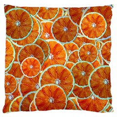 Oranges Patterns Tropical Fruits, Citrus Fruits Standard Premium Plush Fleece Cushion Case (one Side) by nateshop