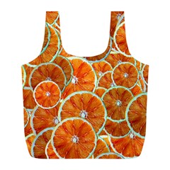 Oranges Patterns Tropical Fruits, Citrus Fruits Full Print Recycle Bag (l) by nateshop