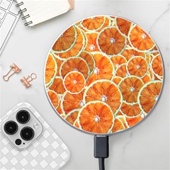 Oranges Patterns Tropical Fruits, Citrus Fruits Wireless Fast Charger(white) by nateshop