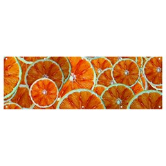 Oranges Patterns Tropical Fruits, Citrus Fruits Banner And Sign 12  X 4  by nateshop