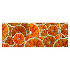 Oranges Patterns Tropical Fruits, Citrus Fruits Banner And Sign 8  X 3  by nateshop