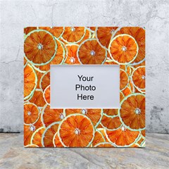 Oranges Patterns Tropical Fruits, Citrus Fruits White Box Photo Frame 4  X 6  by nateshop