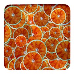 Oranges Patterns Tropical Fruits, Citrus Fruits Square Glass Fridge Magnet (4 Pack) by nateshop