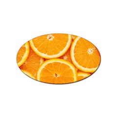 Oranges Textures, Close-up, Tropical Fruits, Citrus Fruits, Fruits Sticker (oval) by nateshop