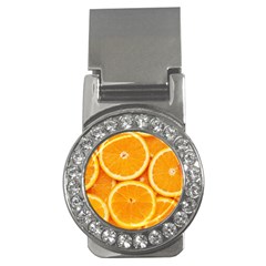 Oranges Textures, Close-up, Tropical Fruits, Citrus Fruits, Fruits Money Clips (cz)  by nateshop