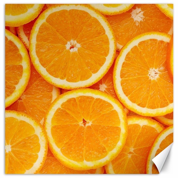 Oranges Textures, Close-up, Tropical Fruits, Citrus Fruits, Fruits Canvas 16  x 16 