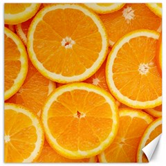 Oranges Textures, Close-up, Tropical Fruits, Citrus Fruits, Fruits Canvas 20  X 20  by nateshop