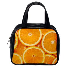 Oranges Textures, Close-up, Tropical Fruits, Citrus Fruits, Fruits Classic Handbag (one Side) by nateshop